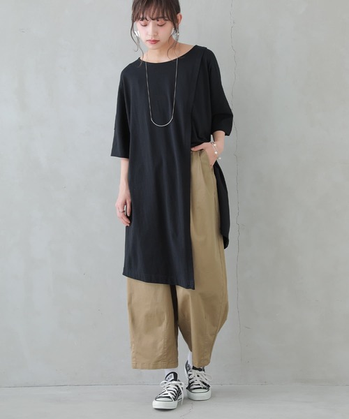 n'OrLABEL(ノアールレーベル)の「【廃盤】『アシメスリットチュニックカットソー』(Tシャツ/カットソー・レディース・ブラック/オフホワイト/ピンク/ミント・FREE)」の17枚目の写真