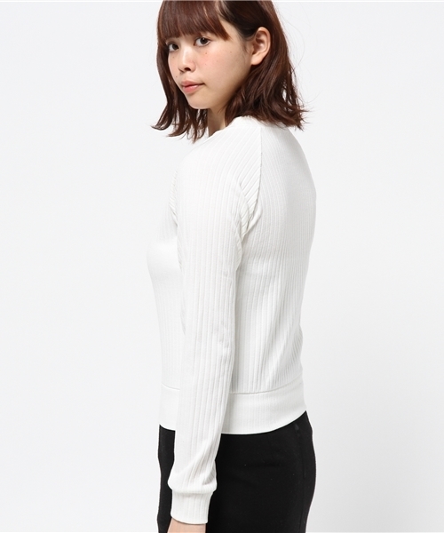 OUTLET(アウトレット)の「【who's who Chico】トタンテレコ長袖プルオーバー(Tシャツ/カットソー・レディース・ブラック/グレー/ホワイト・FREE)」の10枚目の写真