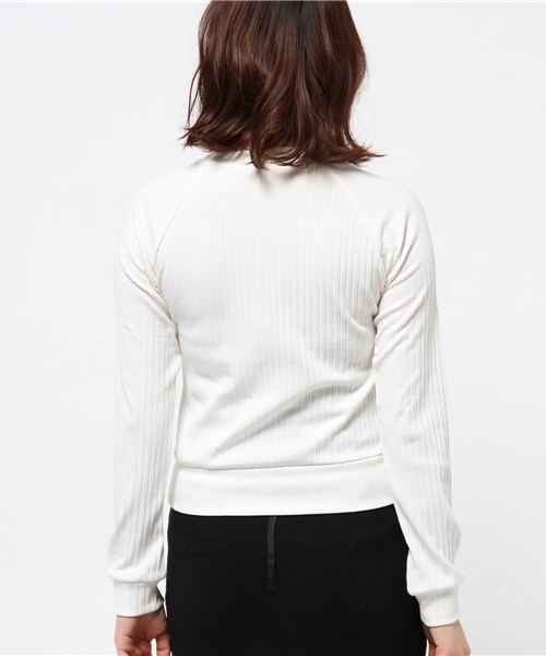 OUTLET(アウトレット)の「【who's who Chico】トタンテレコ長袖プルオーバー(Tシャツ/カットソー・レディース・ブラック/グレー/ホワイト・FREE)」の4枚目の写真