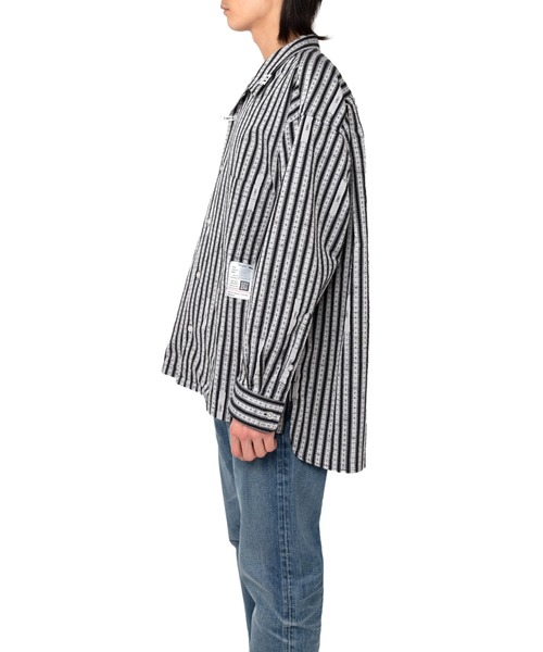 Maison MIHARA YASUHIRO（メゾンミハラヤスヒロ）の「Measure Tape Stripe Shirt（シャツ/ブラウス・メンズ・ブラック/イエロー・46/48/44）」の5枚目の写真