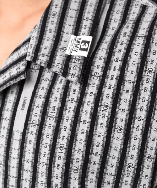 Maison MIHARA YASUHIRO（メゾンミハラヤスヒロ）の「Measure Tape Stripe Shirt（シャツ/ブラウス・メンズ・ブラック/イエロー・46/48/44）」の9枚目の写真