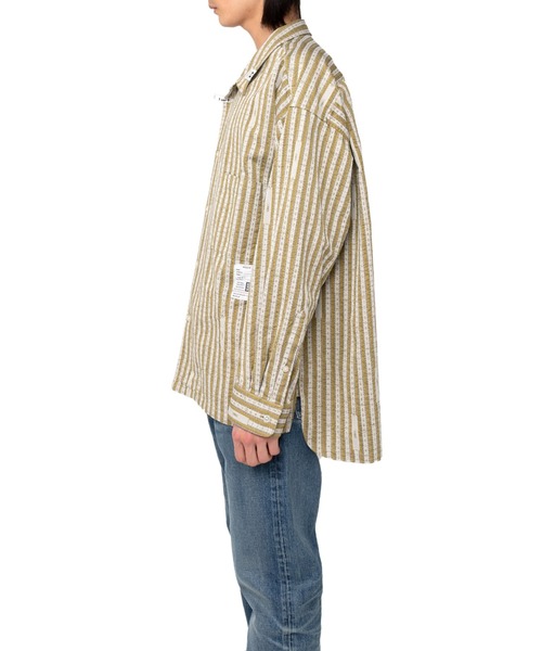 Maison MIHARA YASUHIRO（メゾンミハラヤスヒロ）の「Measure Tape Stripe Shirt（シャツ/ブラウス・メンズ・ブラック/イエロー・46/48/44）」の12枚目の写真