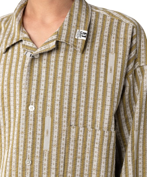 Maison MIHARA YASUHIRO（メゾンミハラヤスヒロ）の「Measure Tape Stripe Shirt（シャツ/ブラウス・メンズ・ブラック/イエロー・46/48/44）」の15枚目の写真