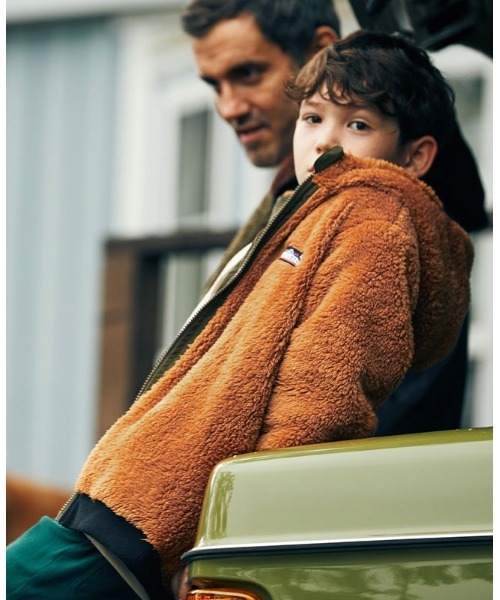 KRIFF MAYER Kid's Collection（クリフメイヤーキッズコレクション）の「リバーシブル ボア 2way アウトドア キャンプ（ひっくりパーカー）（その他アウター・キッズ・ブラック/ネイビー/カーキ/サックスブルー・120/130/140/150/160/170）」の7枚目の写真