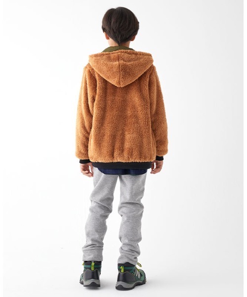 KRIFF MAYER Kid's Collection（クリフメイヤーキッズコレクション）の「リバーシブル ボア 2way アウトドア キャンプ（ひっくりパーカー）（その他アウター・キッズ・ブラック/ネイビー/カーキ/サックスブルー・120/130/140/150/160/170）」の14枚目の写真