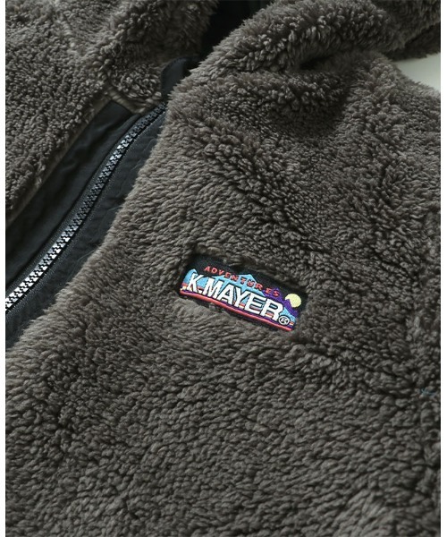 KRIFF MAYER Kid's Collection（クリフメイヤーキッズコレクション）の「リバーシブル ボア 2way アウトドア キャンプ（ひっくりパーカー）（その他アウター・キッズ・ブラック/ネイビー/カーキ/サックスブルー・120/130/140/150/160/170）」の16枚目の写真