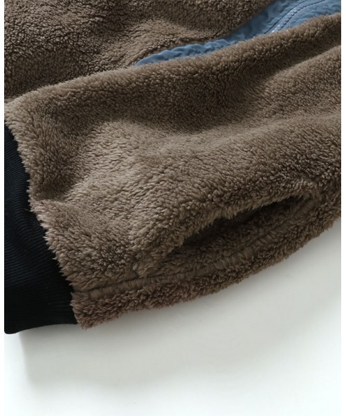 KRIFF MAYER Kid's Collection（クリフメイヤーキッズコレクション）の「リバーシブル ボア 2way アウトドア キャンプ（ひっくりパーカー）（その他アウター・キッズ・ブラック/ネイビー/カーキ/サックスブルー・120/130/140/150/160/170）」の18枚目の写真