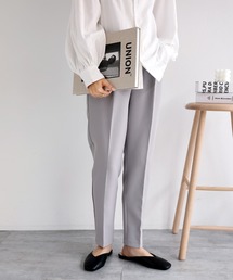 ハイウエストストレッチテーパードパンツ