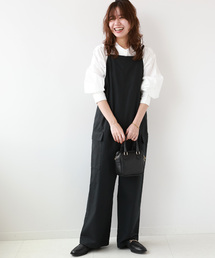 カーゴポケットサロペットパンツ