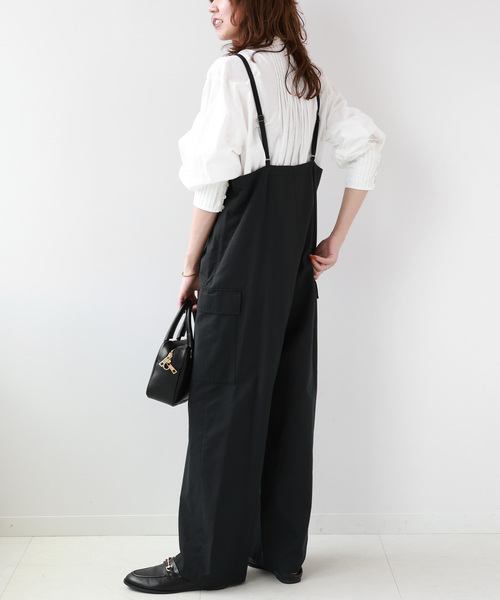 JOURNAL STANDARD relume(ジャーナルスタンダード レリューム)の「カーゴポケットサロペットパンツ(サロペット/オーバーオール・レディース・ブラック・FREE)」の5枚目の写真