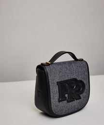 ROPE' | RPロゴモチーフ2WAYハーフムーンバッグ(素材コンビ)(ショルダーバッグ)