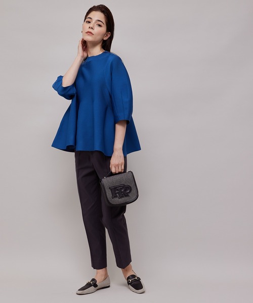 ROPE'（ロペ）の「RPロゴモチーフ2WAYハーフムーンバッグ(素材コンビ)（ショルダーバッグ・レディース・チャコールグレー・FREE）」の20枚目の写真