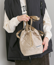 【OUTDOOR/アウトドア】SLOBE別注 キルティング巾着バッグ