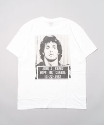 THE BAREFOOT | 【 John Rambo / ジョン・ランボー 】80s movie 白 映画 Tシャツ(Tシャツ/カットソー)