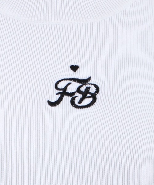 新品未使用タグ付　フィクルべべ　F Bパフニット　白　Fサイズ FickleBebe（フィクルベベ）の「FBパフニット（ニット