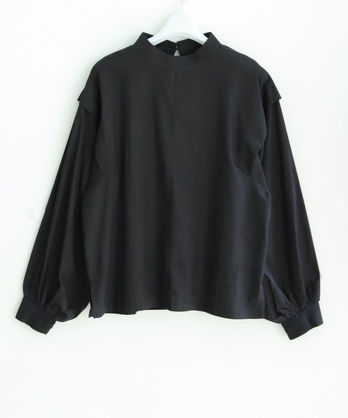 cheriella（シェリエラ）の「【cheriella】WEB限定バルーンスリーブコットンブラウス（シャツ/ブラウス・レディース・ブラック/オフホワイト・M）」の11枚目の写真