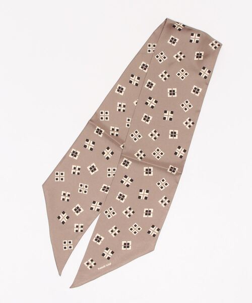 Fratelli Luigi（フラテッリルイージ）の「Fratelli Luigi | シルクスカーフ（バンダナ/スカーフ・レディース・グレー系その他/ブラウン系その他/B/A・ONE SIZE）」の2枚目の写真