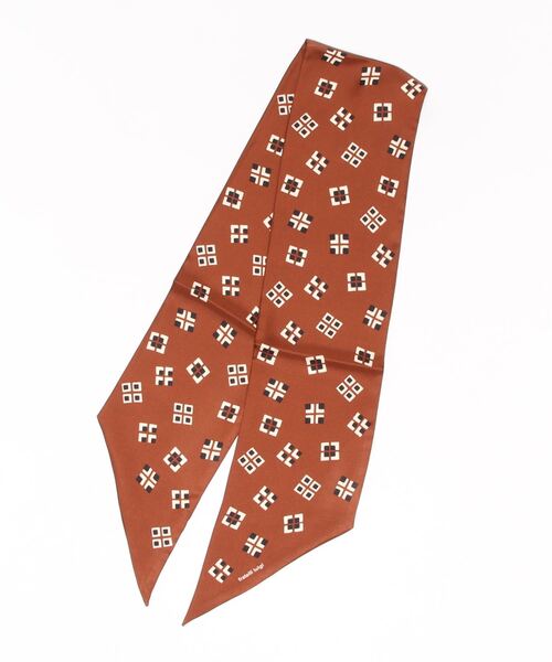 Fratelli Luigi（フラテッリルイージ）の「Fratelli Luigi | シルクスカーフ（バンダナ/スカーフ・レディース・グレー系その他/ブラウン系その他/B/A・ONE SIZE）」の3枚目の写真