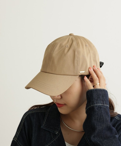 CIAOPANIC TYPY（チャオパニックティピー）の「ツイルレースアップキャップ（キャップ・レディース・レッド/ブラック/ベージュ/マスタード・ONE SIZE）」の8枚目の写真