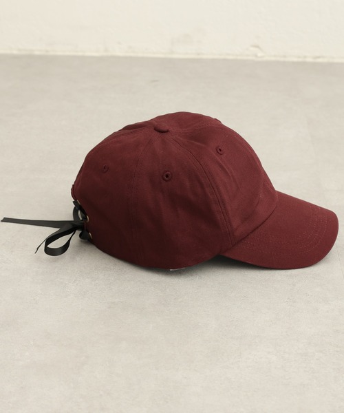 CIAOPANIC TYPY（チャオパニックティピー）の「ツイルレースアップキャップ（キャップ・レディース・レッド/ブラック/ベージュ/マスタード・ONE SIZE）」の21枚目の写真