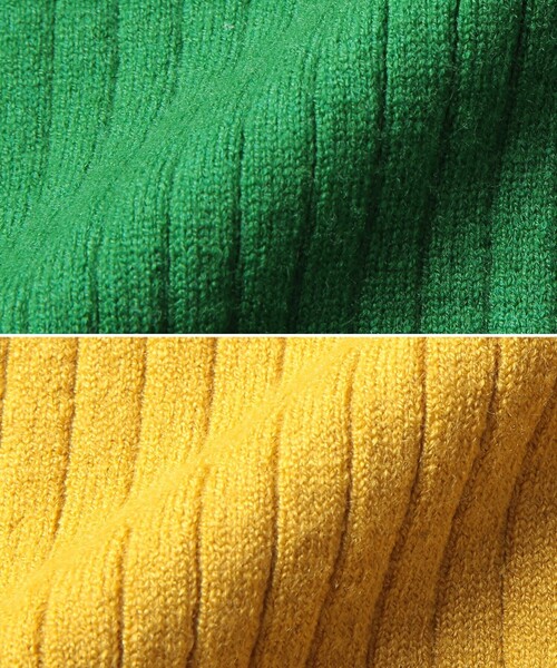 coen（コーエン）の「［洗える］もちふわワイドリブタートルニット#（ニット/セーター・レディース・マスタード/オフホワイト/ブラック/ケリー/コバルトブルー/オレンジ・L/M）」の9枚目の写真