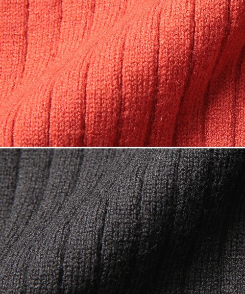 coen（コーエン）の「［洗える］もちふわワイドリブタートルニット#（ニット/セーター・レディース・マスタード/オフホワイト/ブラック/ケリー/コバルトブルー/オレンジ・L/M）」の8枚目の写真