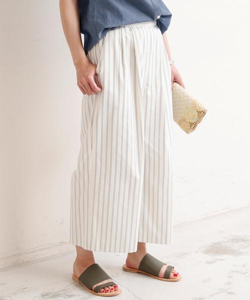 BEAUTY&YOUTH UNITED ARROWS(ビューティーアンドユースユナイテッドアローズ)の「BYTF グログラン ガウチョパンツ◆(その他パンツ・レディース・オリーブ/ネイビー/その他1・MEDIUM/SMALL)」の1枚目の写真