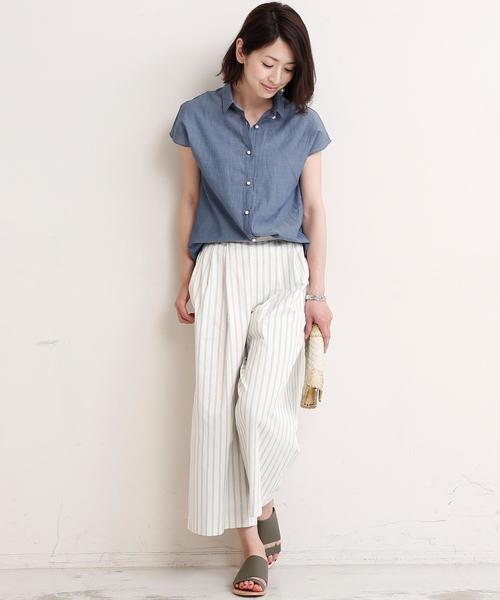 BEAUTY&YOUTH UNITED ARROWS(ビューティーアンドユースユナイテッドアローズ)の「BYTF グログラン ガウチョパンツ◆(その他パンツ・レディース・オリーブ/ネイビー/その他1・MEDIUM/SMALL)」の8枚目の写真