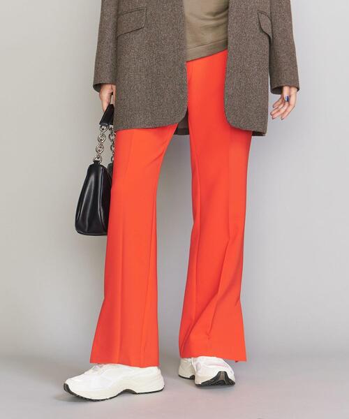 BEAUTY&YOUTH UNITED ARROWS（ビューティーアンドユースユナイテッドアローズ）の「ダブルクロス フレア パンツ -ウォッシャブル-（その他パンツ・レディース・ブラック/ダークブラウン/オレンジ・S/M）」の11枚目の写真