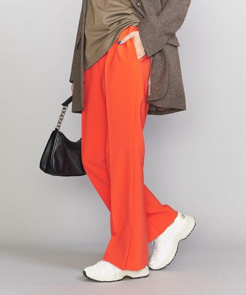 BEAUTY&YOUTH UNITED ARROWS（ビューティーアンドユースユナイテッドアローズ）の「ダブルクロス フレア パンツ -ウォッシャブル-（その他パンツ・レディース・ブラック/ダークブラウン/オレンジ・S/M）」の12枚目の写真