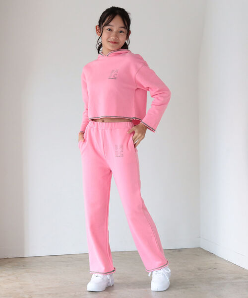 B:MING by BEAMS(ビーミングバイビームス)の「B:MING by BEAMS / カットオフ フーディー(130~160cm)(パーカー・キッズ・ホワイト/ピンク・130/140/150/160)」の16枚目の写真