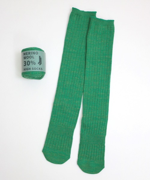 TAWARA（タワラ）の「メリノウール　ルーズソックス（ソックス/靴下・レディース・マスタード/ピンク/ブラック/杢グレー/レッド/グリーン/ターコイズブルー/オレンジ/ネイビー・S/M）」の4枚目の写真