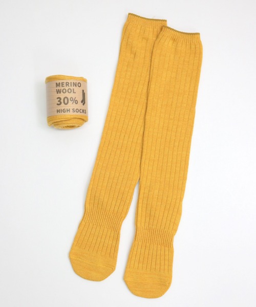 TAWARA（タワラ）の「メリノウール　ルーズソックス（ソックス/靴下・レディース・マスタード/ピンク/ブラック/杢グレー/レッド/グリーン/ターコイズブルー/オレンジ/ネイビー・S/M）」の6枚目の写真