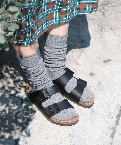 TAWARA（タワラ）の「メリノウール　ルーズソックス（ソックス/靴下・レディース・マスタード/ピンク/ブラック/杢グレー/レッド/グリーン/ターコイズブルー/オレンジ/ネイビー・S/M）」の15枚目の写真