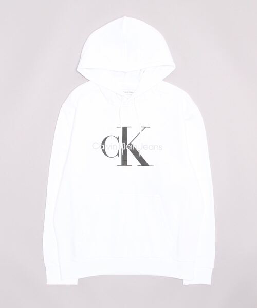 カルバンクライン CK モノグラムロゴ プルオーバー フーディ Calvin Klein パーカー CKJ モノグラムロゴ スウェットプル