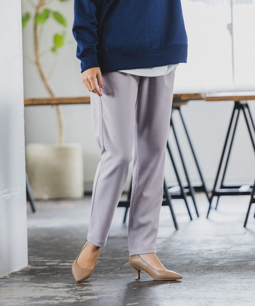 BAYFLOW（ベイフロー）の「裏起毛テーパードパンツ（その他パンツ・レディース・ブラック/ベージュ/ホワイト/グリーン/ライトパープル・X-SMALL/SMALL/MEDIUM/LARGE）」の5枚目の写真
