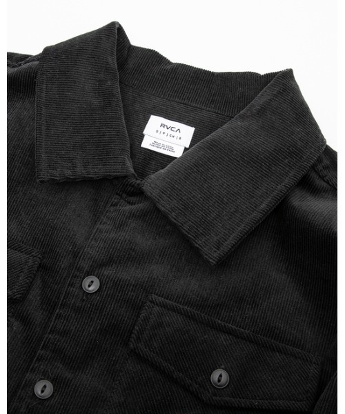 RVCA（ルーカ）の「RVCA レディース CHAINMAIL BOXY コーデュロイシャツ【2022年秋冬モデル】/ルーカ長袖シャツ（シャツ/ブラウス・レディース・マルチ/ブラック/ブラウン・SMALL/X-SMALL）」の9枚目の写真