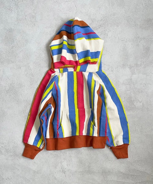 HOGAN RANCH WEAR(ホーガンランチウエア)の「ソウガラパーカー(80~130cm)(パーカー・キッズ・パープル/マルチ/ブラック・80/90/95/100/110/120/130)」の3枚目の写真