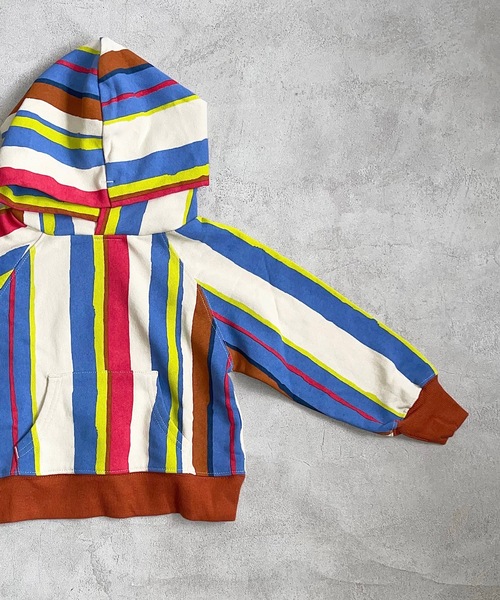 HOGAN RANCH WEAR(ホーガンランチウエア)の「ソウガラパーカー(80~130cm)(パーカー・キッズ・パープル/マルチ/ブラック・80/90/95/100/110/120/130)」の5枚目の写真