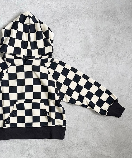 HOGAN RANCH WEAR(ホーガンランチウエア)の「ソウガラパーカー(80~130cm)(パーカー・キッズ・パープル/マルチ/ブラック・80/90/95/100/110/120/130)」の7枚目の写真