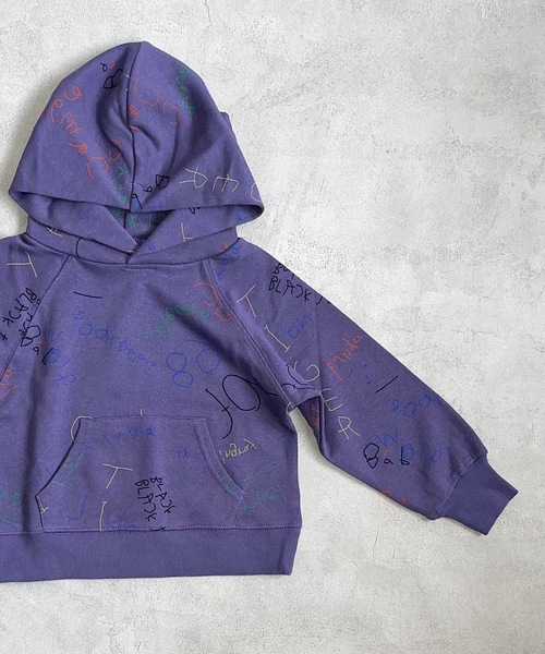 HOGAN RANCH WEAR(ホーガンランチウエア)の「ソウガラパーカー(80~130cm)(パーカー・キッズ・パープル/マルチ/ブラック・80/90/95/100/110/120/130)」の8枚目の写真