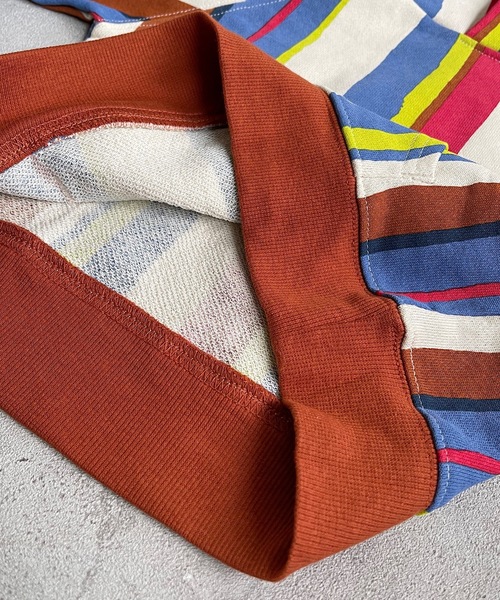 HOGAN RANCH WEAR(ホーガンランチウエア)の「ソウガラパーカー(80~130cm)(パーカー・キッズ・パープル/マルチ/ブラック・80/90/95/100/110/120/130)」の6枚目の写真