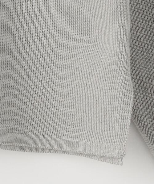 green label relaxing（グリーンレーベルリラクシング）の「クリーン 総針 クルーニット　-ウォッシャブル・抗菌-（ニット/セーター・メンズ・ライトグレー/ダークブラウン/ワインレッド/ターコイズブルー・M/L/S/XL）」の15枚目の写真