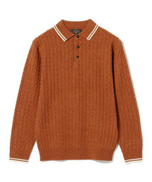 BEAMS PLUS | BEAMS PLUS / 9ゲージ ケーブル ニット ポロシャツ(ポロシャツ)