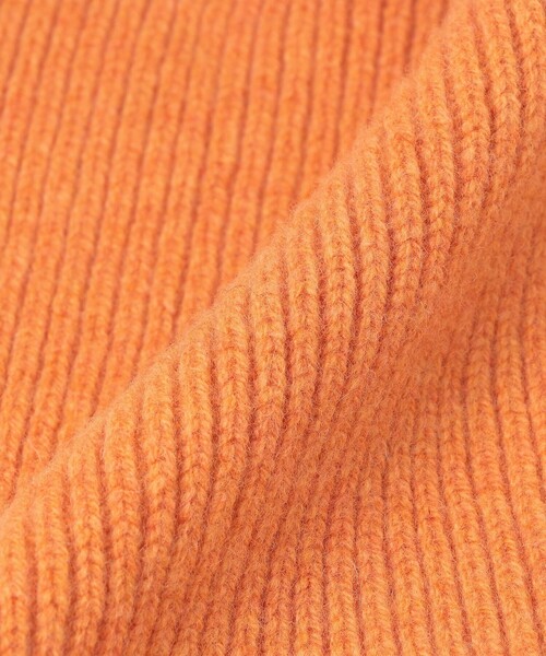 ROBERT MACKIE（ロバートマッキー）の「ROBERTMACKIE:〈手洗い可能〉リブマフラー◆（マフラー・レディース・イエロー/オレンジ/ピンク/ナチュラル・ONE SIZE）」の15枚目の写真