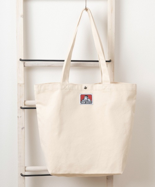 BEN DAVIS（ベンデイビス）の「【BEN DAVIS/ベンデイビス】ブランドロゴ キャンバス トートバッグ（トートバッグ・レディース・ブラック/オフホワイト・ONE SIZE）」の8枚目の写真