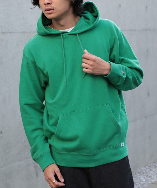 ディスカス DISCUS パーカー フルジップ 緑 無地 L 52 90\u0027s USA製 オールド □ DISCUS ディスカス 無地 スウェット