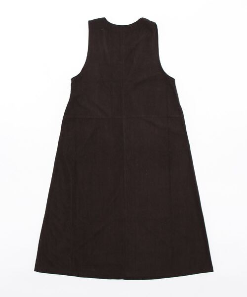 Samansa Mos2 blue(サマンサモスモスブルー)の「コーデュロイジャンスカ(ジャンパースカート・レディース・ダークブラウン/モカ/チャコール・フリ-)」の10枚目の写真