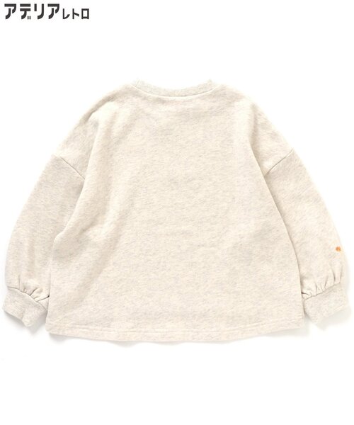 アデリアレトロ（アデリアレトロ）の「アデリアレトロ　ビックスウェット（スウェット・キッズ・グレー/オレンジ・80/90/100/110/120/130/140）」の9枚目の写真