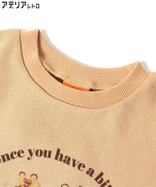 アデリアレトロ（アデリアレトロ）の「アデリアレトロ　ビックスウェット（スウェット・キッズ・グレー/オレンジ・80/90/100/110/120/130/140）」の11枚目の写真